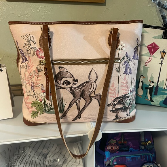 RARE Bambi Dooney & Bourke Tote - Picture 4 of 8